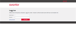 Desktop Screenshot of intranett.avantor.no